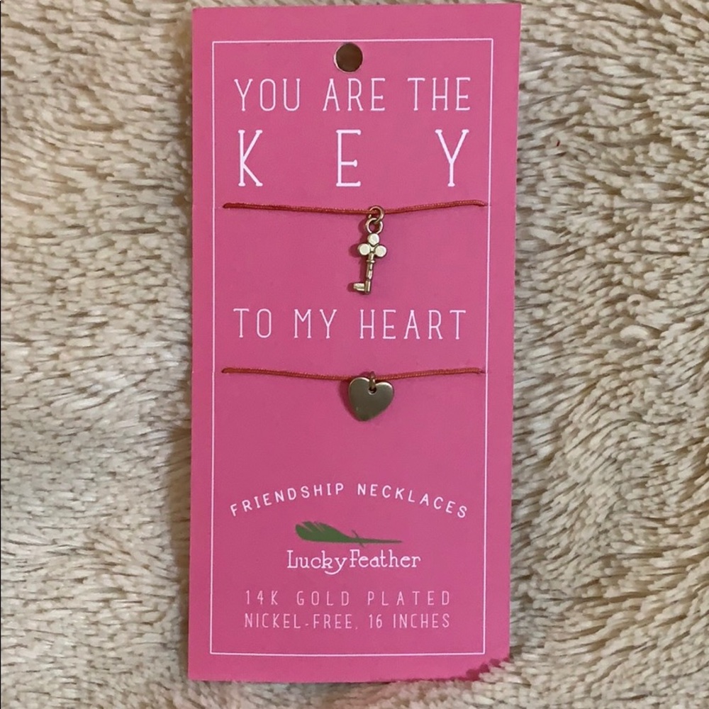 Lucky Feather friendship necklaces